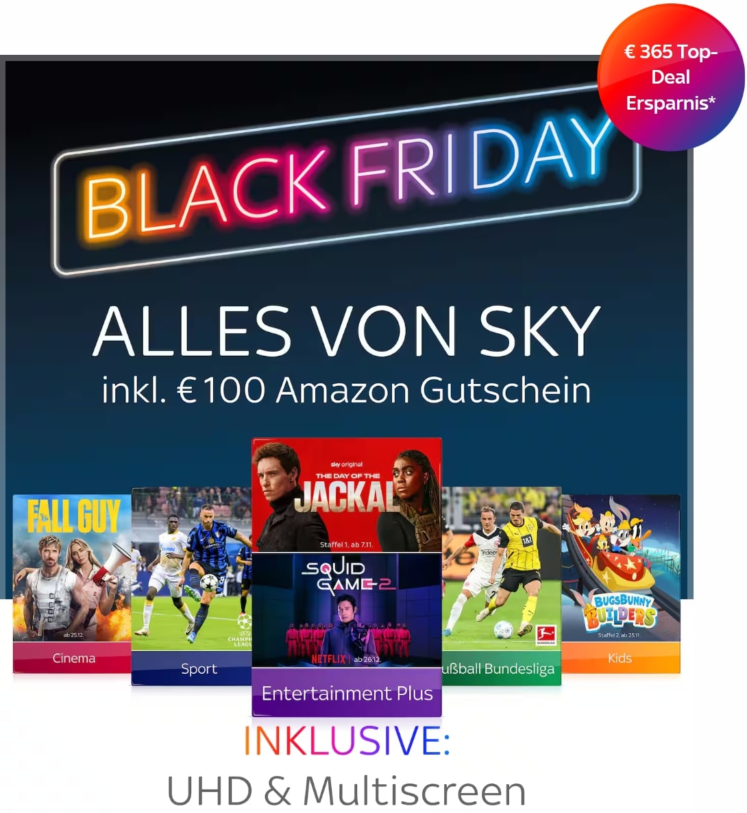 ALL INCLUSIVE! 🔥 Sky komplett Angebot ab 36,66€* mtl.