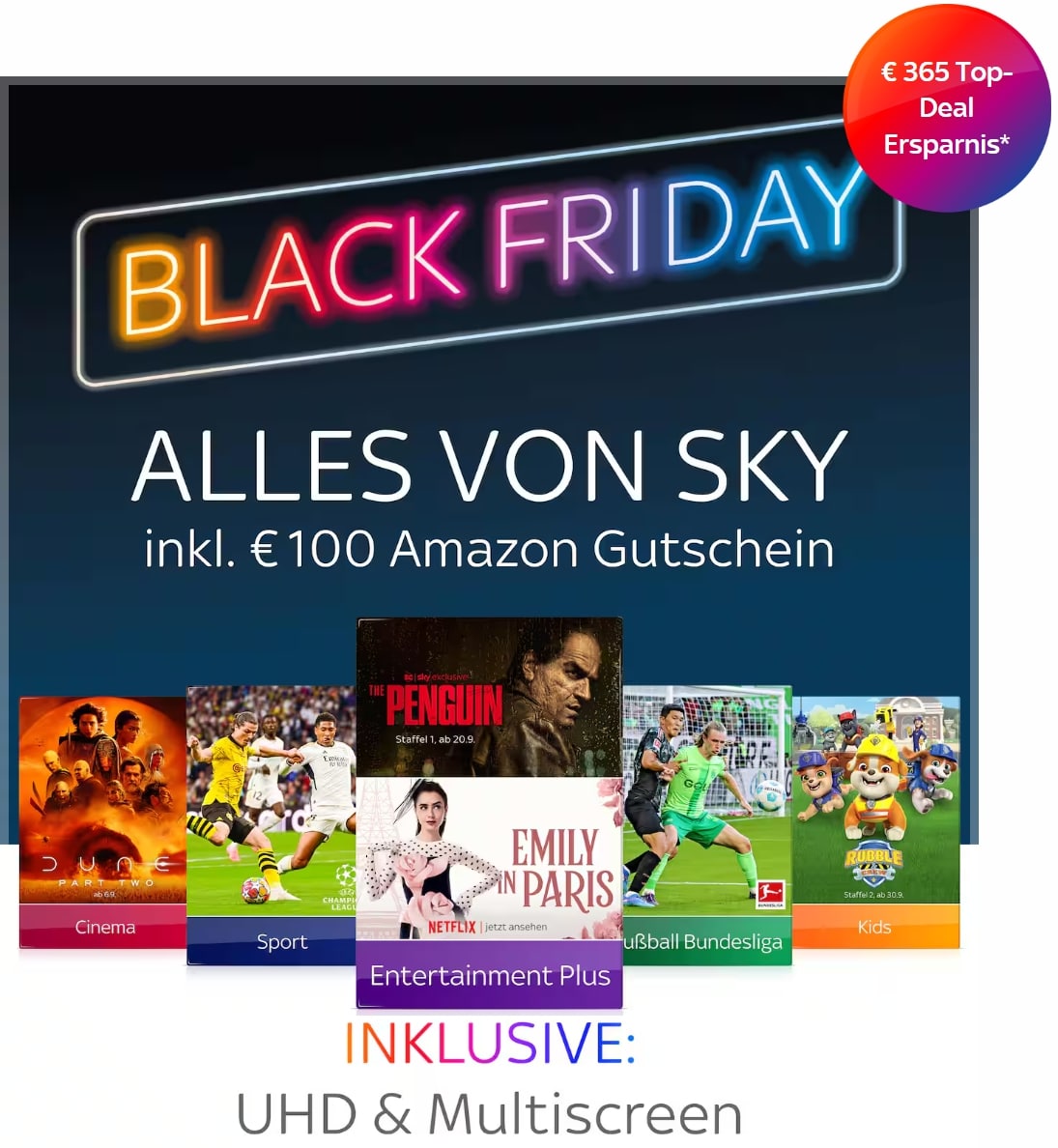 ALL INCLUSIVE! 🔥 Sky komplett Angebot ab 36,66€ mtl.